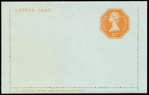 GROSSBRITANIEN Nr K 44 UNGEBRAUCHT KARTENBRIEF 94D28A