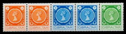 GIBRALTAR Nr 276 W5-278 W5 postfrisch 5ER STR S04B392