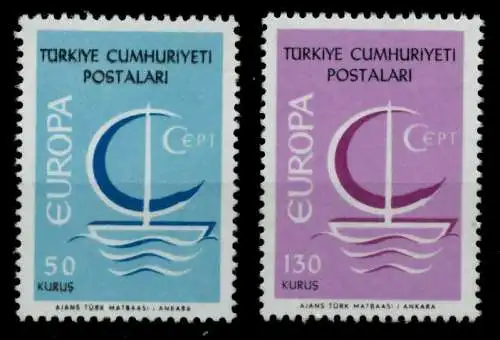 TÜRKEI 1966 Nr 2018-2019 postfrisch 9554E6