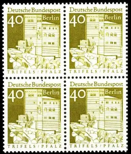 BERLIN DS D-BAUW. 2 Nr 276 postfrisch VIERERBLOCK S027312