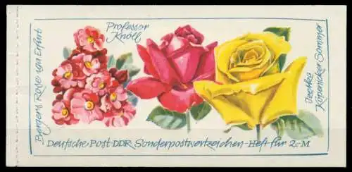 DDR MARKENHEFTCHEN Nr MH06I1 postfrisch MH S02A16A