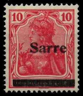 SAARGEBIET GERMANIA Nr 6aIII ungebraucht 959342