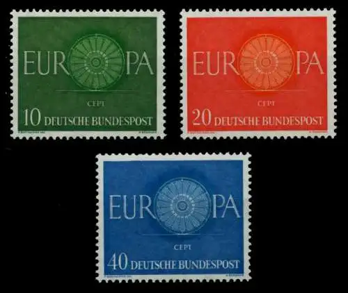 BRD BUND 1960 Nr 337-339 postfrisch S02A712