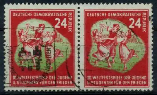 DDR 1951 Nr 290 zentrisch gestempelt WAAGR PAAR 95CC72