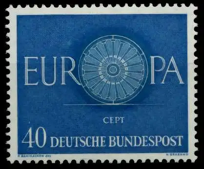 BRD BUND 1960 Nr 339 postfrisch S02A6AE