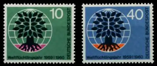 BRD BUND 1960 Nr 326-327 postfrisch S02D006