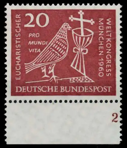 BRD 1960 Nr 331 postfrisch FORMNUMMER 2 95CF2A
