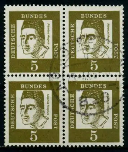BRD DS BED. DEUT. Nr 347y zentrisch gestempelt VIERERBLOCK 95D06A
