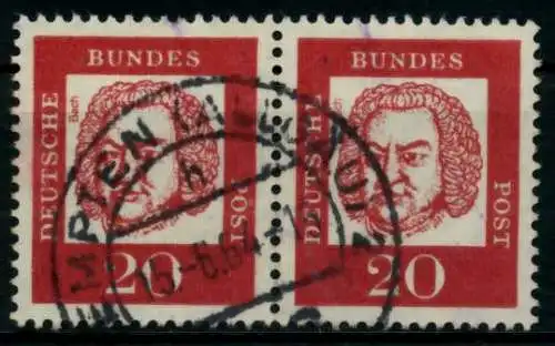 BRD DS BED. DEUT. Nr 352y gestempelt WAAGR PAAR 95D092