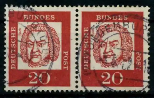 BRD DS BED. DEUT. Nr 352x gestempelt WAAGR PAAR 95D1EA
