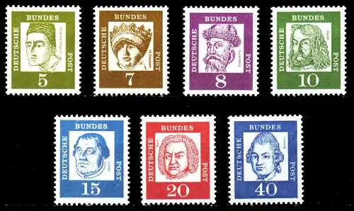 BRD DS BED. DEUT. Nr 347x-355x postfrisch S02D48E