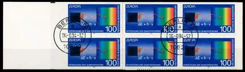 BRD BUND MARKENHEFTCHEN Nr MH 30oZ zentrisch gestempelt 962356