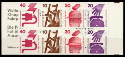 BRD MARKENHEFTCHEN Nr MH 20boZ postfrisch 9623BA