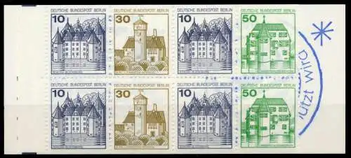 BERLIN MARKENHEFTCHEN Nr MH 11aoZ postfrisch 9625DE