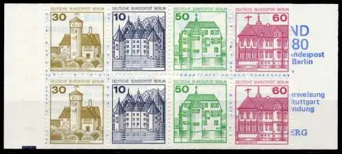 BERLIN MARKENHEFTCHEN Nr MH 12aoZ postfrisch 96267A