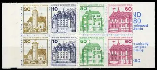 BERLIN MARKENHEFTCHEN Nr MH 12aoZ postfrisch 9626EA