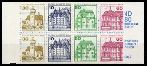 BERLIN MARKENHEFTCHEN Nr MH 12aoZ postfrisch 96270A