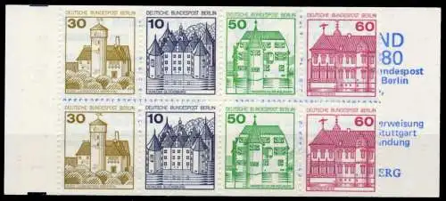 BERLIN MARKENHEFTCHEN Nr MH 12aoZ postfrisch 962732