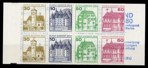 BERLIN MARKENHEFTCHEN Nr MH 12aoZ postfrisch 96273A