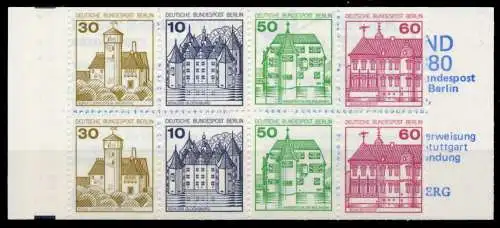 BERLIN MARKENHEFTCHEN Nr MH 12aoZ postfrisch 96275E