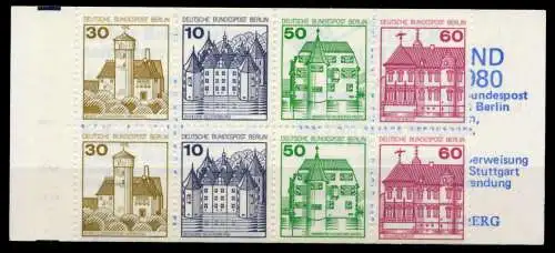 BERLIN MARKENHEFTCHEN Nr MH 12aoZ postfrisch 962762