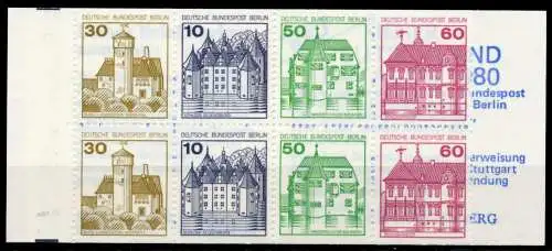 BERLIN MARKENHEFTCHEN Nr MH 12aoZ postfrisch 96277E