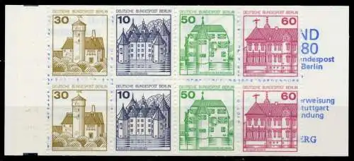 BERLIN MARKENHEFTCHEN Nr MH 12aoZ postfrisch 962782