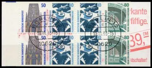 BRD MARKENHEFTCHEN Nr MH 29aoZ zentrisch gestempelt 962842