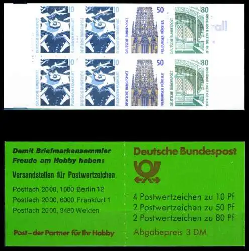BRD MARKENHEFTCHEN Nr MH 25au postfrisch S03032A