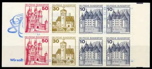 BRD MARKENHEFTCHEN Nr MH 21aIIoZ postfrisch 96298E