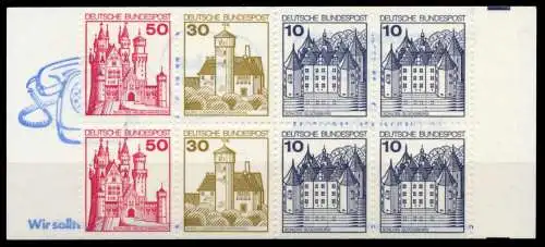 BRD MARKENHEFTCHEN Nr MH 21aIIoZ postfrisch 9629A2