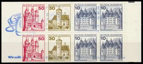 BRD MARKENHEFTCHEN Nr MH 21aIIoZ postfrisch 9629AE