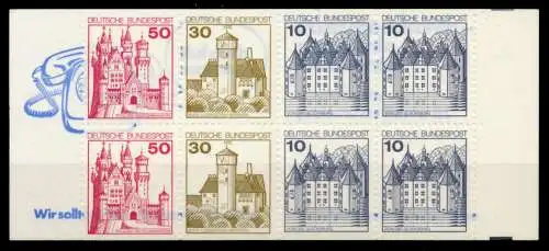 BRD MARKENHEFTCHEN Nr MH 21aIIoZ postfrisch 9629B2