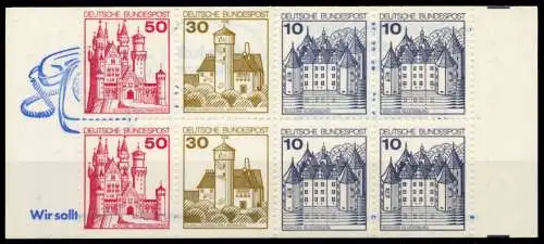 BRD MARKENHEFTCHEN Nr MH 21aIIoZ postfrisch 9629CA
