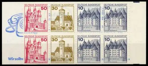 BRD MARKENHEFTCHEN Nr MH 21aIIoZ postfrisch 9629D2