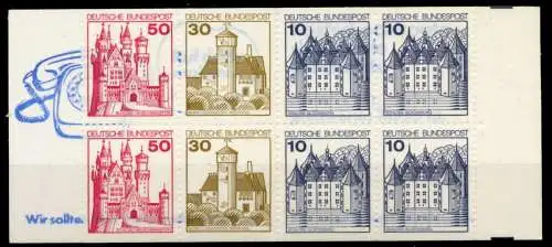 BRD MARKENHEFTCHEN Nr MH 21aIIoZ postfrisch 962A26