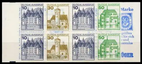 BRD MARKENHEFTCHEN Nr MH 22 IfoZ postfrisch 965B62