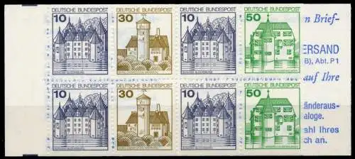 BRD MARKENHEFTCHEN Nr MH 22 IboZ postfrisch 965BDA