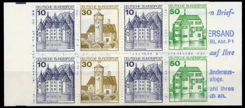 BRD MARKENHEFTCHEN Nr MH 22 IboZ postfrisch 965BEE