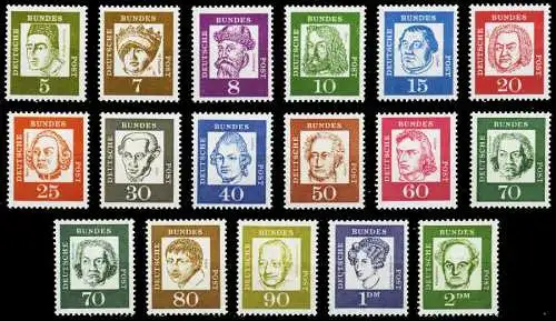 BRD DS BED. DEUT. Nr 347y-362y postfrisch S032742