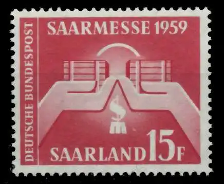 SAAR OPD 1959 Nr 447 postfrisch S035082