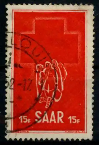 SAARLAND 1952 Nr 318 gestempelt 9696A2