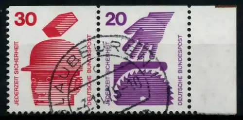 BRD ZUSAMMENDRUCK Nr W55 zentrisch gestempelt WAAGR PAAR 9698F6