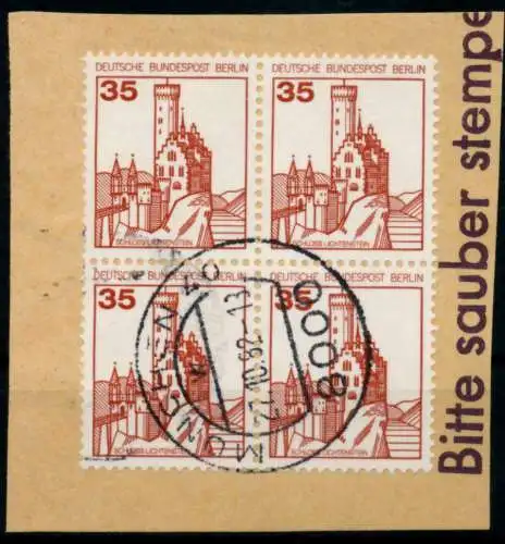BERLIN DS BURGEN u. SCHLÖSSER Nr 673 zentrisch gestempelt VI 969956