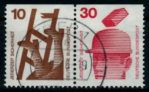 BRD ZUSAMMENDRUCK Nr W51 gestempelt WAAGR PAAR 96DA3E