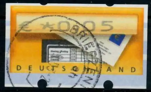 BRD ATM 2002 Nr 5-1-0005 gestempelt 96DC3E