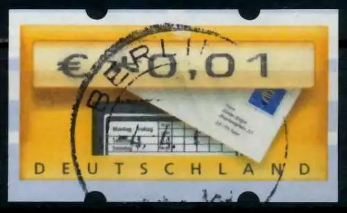 BRD ATM 2002 Nr 5-1-0001 gestempelt 96DC52