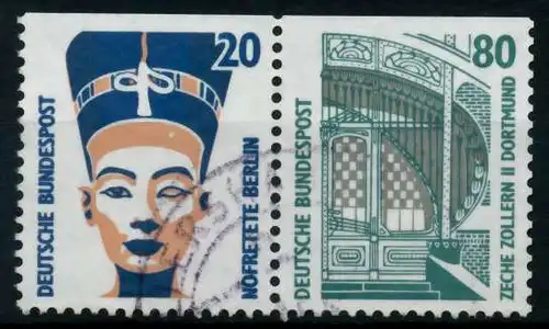 BRD ZUSAMMENDRUCK Nr W95 gestempelt WAAGR PAAR 96DCD6