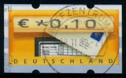 BRD ATM 2002 Nr 5-1-0010 zentrisch gestempelt 96DD32