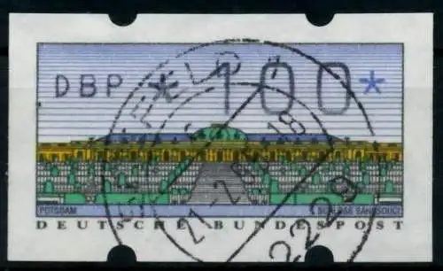 BRD ATM 1993 Nr 2-1.1-0100 gestempelt 96DD8E